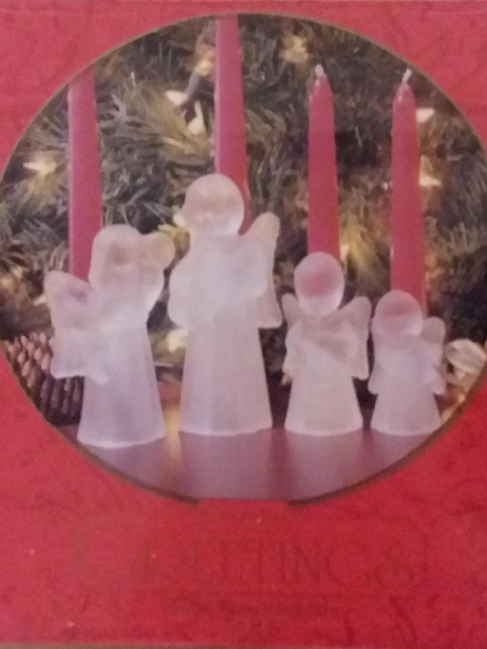 Crystal-style Angel Candleholders
